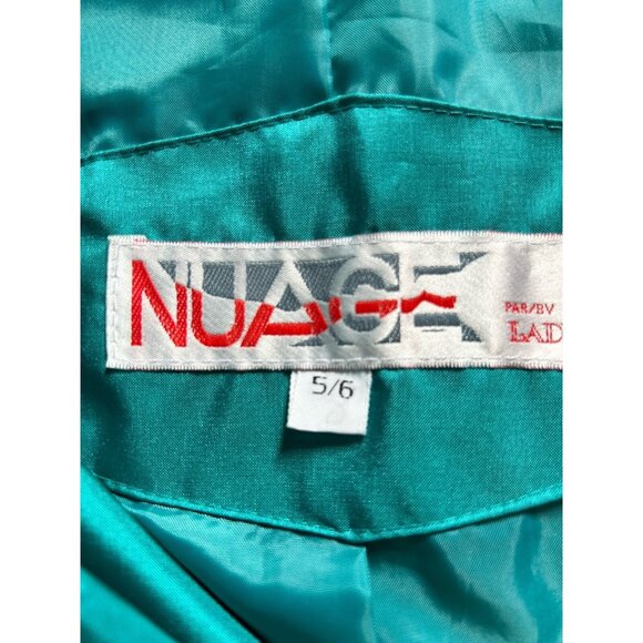 Nuage Vintage 90s Green Button & Belt Trench Coat Mac Uk Women's Size 5/6 - Picture 12 of 12